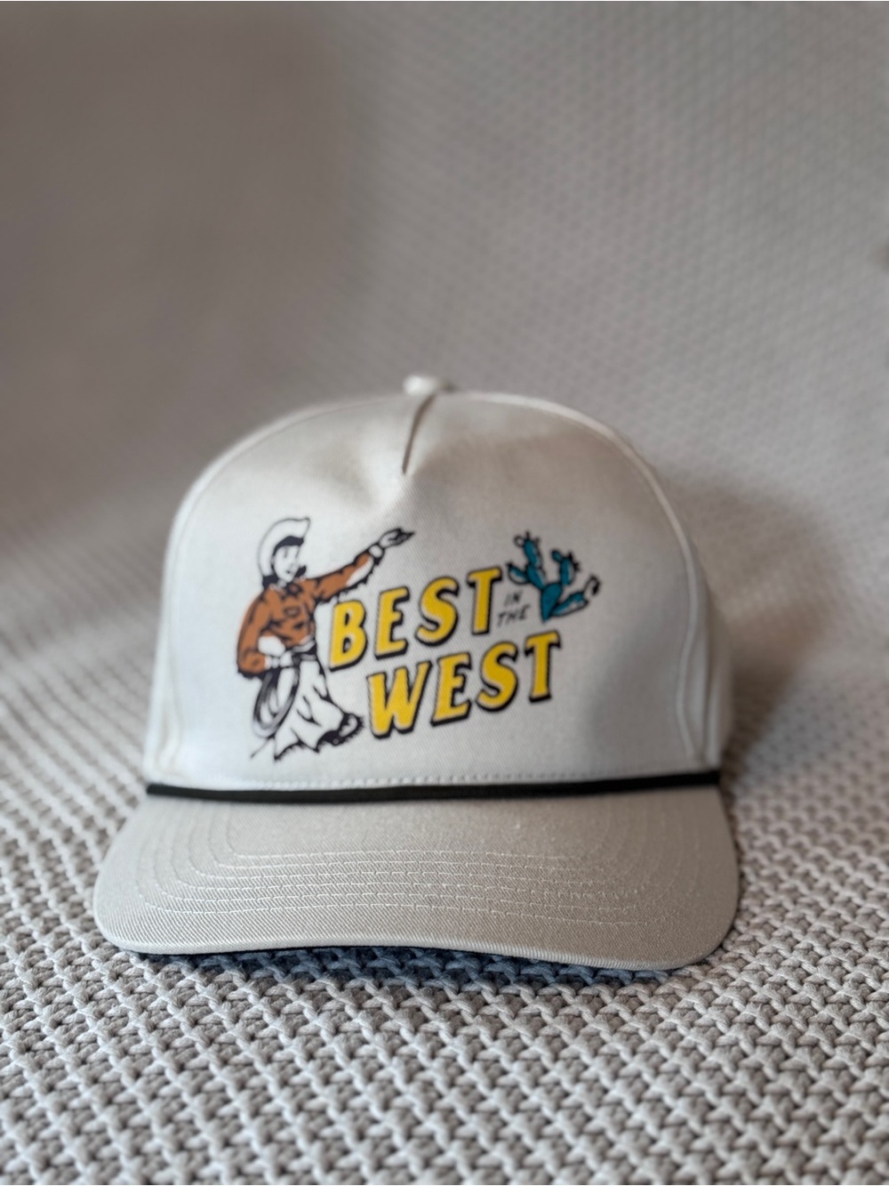Beige 'Best of the West' Graphic Cap